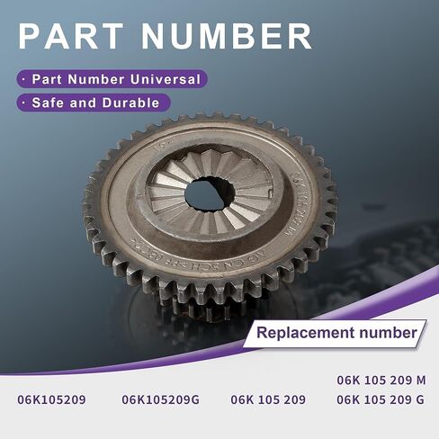 06K105209G Engine Timing Chain Gear Crankshaft Sprocket 23 Teeth EA888 MK3 Replacement for Audi A1 A3 A4 A5 A6 A7 Q2 Q3 Q5 Q7 TT VW Amarok Golf Passat Tiguan Polo BEETLE CC Seat Skoda in Saudi Arabia