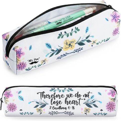 Mr. Pen- Pencil Pouch for Bible Study, 2 Pack, Small Pencil Case, Pen and Highlighter Case, Pencil Bag, Pencil Cases for Gifts, Bible Study Supplies, Pen Case, Bible Journaling Supplies in Kuwait