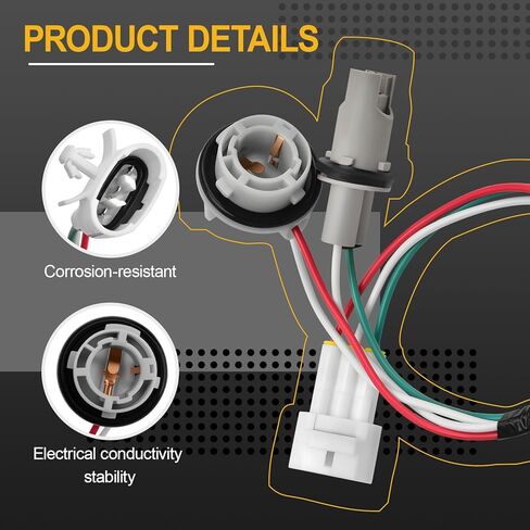 Headlight Bulb Socket Wiring Harness Assembly Compatible with 2006-2009 4Runner Limited SR5 Sport Part Number 81125-35440 8112535440 in Saudi Arabia