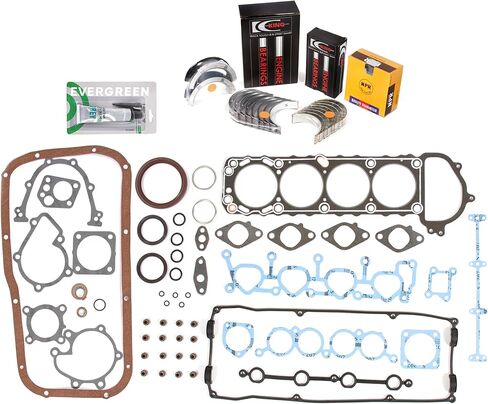 Evergreen SA-5494168482-3 مجموعة حشية كاملة محامل حلقات تناسب 91-94 Nissan 240SX 2.4 KA24DE in Kuwait