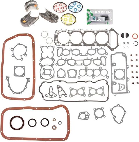 Evergreen SA-9761228070-5 Full Gasket Set Bearings Rings Compatible With/For 89-92 Nissan Axxess Stanza KA24E in Saudi Arabia