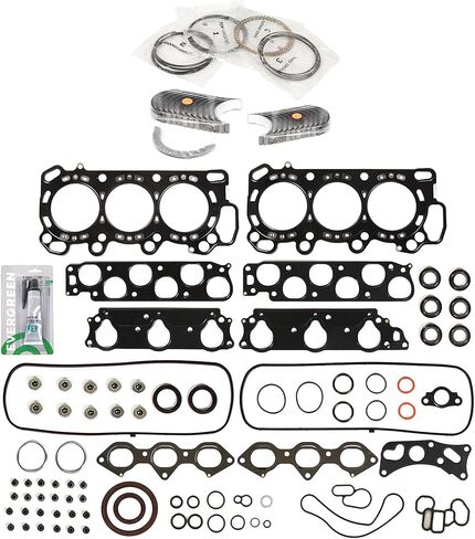 Evergreen SA-5494199462-6 مجموعة حشية كاملة محامل حلقات متوافقة مع/لـ 98-99 Honda Accord Acura CL 3.0L SOHC J30A1 in Saudi Arabia