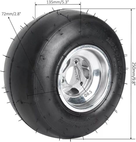 10x4.50-5 11x7.10-5 Wheel Tire Rim For Go Kart ATV Quad Racing Go kart in Saudi Arabia