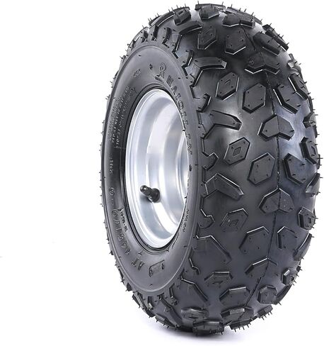 145/70-6 145-70-6 Go Kart Tire – 6" Rim Tubeless Tire & Wheel Assembly, 3-Bolt Pattern, 78mm Bolt Spacing – Fits ATV UTV Buggy Quad Drift Trike Lawn Mower Scooter Mini Bike (Set of 4) in Kuwait