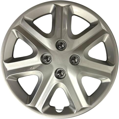Upgrade Your Auto Set of Four 15' Silver Hubcap Wheel Covers for Honda Civic 2003-2005 (Push-on) in Saudi Arabia