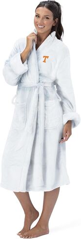 NCAA Tennessee Volunteers Adult Unisex Silk Touch Bathrobe, Small/Medium, White, Officially Licensed Loungewear, Soft Plush Polyester in Saudi Arabia