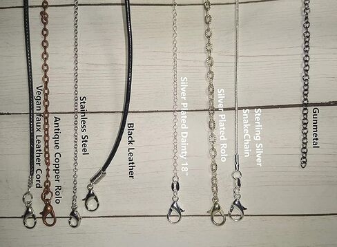 قلادة متعرجة من زجاج الصحراء الليبية مقاس 6 مم من الفولاذ أو النحاس أو البرونز أو الحديد الأسود أو التيتانيوم أو الفضة الاسترليني أو الذهب عيار 14 قيراط أو الذهب الوردي أو سلك النيوبيوم الأسود (صناعة يدوية) in Kuwait