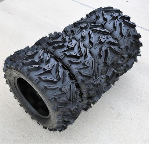 مجموعة من 2 (اثنين) إطارات Forerunner Maxx Plus M/T ATV ​​UTV Mud للطرق الوعرة - 24x10.00-11 24x10-11 24x10x11 48F نطاق تحميل 6 طبقات BSW جدار جانبي أسود in Kuwait