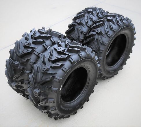 مجموعة من 2 (اثنين) إطارات Forerunner Maxx Plus M/T ATV ​​UTV Mud للطرق الوعرة - 24x10.00-11 24x10-11 24x10x11 48F نطاق تحميل 6 طبقات BSW جدار جانبي أسود in Kuwait