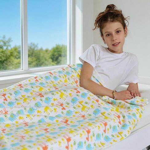 بطانية رمي للأطفال - بطانية أطفال قطنية ناعمة بنمط وحيد القرن ونجمة وسحابة، غطاء سرير خفيف الوزن قابل للتنفس مع حواف مخيطة، 40 × 60 بوصة (101.6 × 152.4 سم) in Kuwait