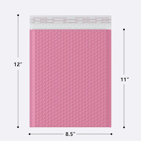8.5x11 Inch Bubble Mailer 40 Pack, Waterproof Padded Envelopes with Strong Self-Seal Adhesive, Cushioning Shipping Bags with Bright Color for Small Business - Pink in Saudi Arabia