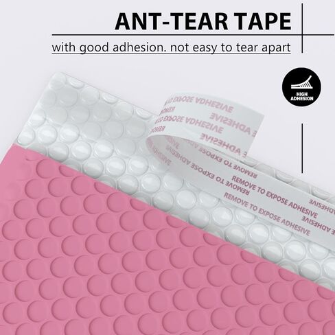 8.5x11 Inch Bubble Mailer 40 Pack, Waterproof Padded Envelopes with Strong Self-Seal Adhesive, Cushioning Shipping Bags with Bright Color for Small Business - Pink in Saudi Arabia