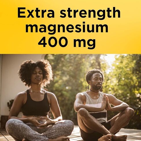 Nature Made Extra Strength Magnesium Oxide 400 mg, Dietary Supplement for Muscle, Nerve, Bone and Heart Support, 60 Softgels, in Saudi Arabia