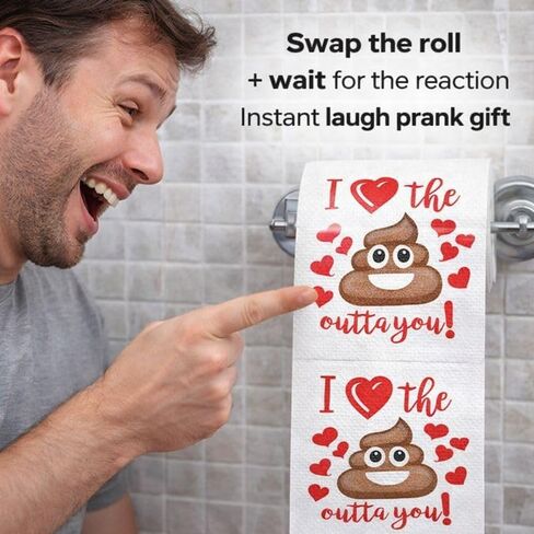 Maad Romantic Novelty Toilet Paper - Funny Gag Gift for Valentine's Day or Anniversary Present in Kuwait