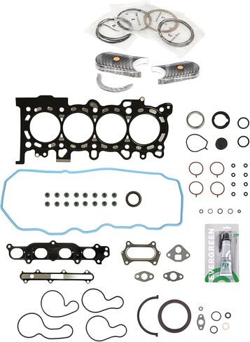 Evergreen SA-5494199639-6 مجموعة حشية كاملة محامل حلقات متوافقة مع/لـ 09-13 Honda Fit 1.5L SOHC LEA1 in Kuwait