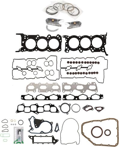 Evergreen SA-3129800172-7 مجموعة حشية كاملة محامل حلقات متوافقة مع/لـ 06-07 Hyundai Azera Sonata 3.3 DOHC G6DB in Kuwait