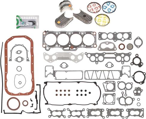 Evergreen SA-9761228810-2 مجموعة حشية كاملة حلقات محامل متوافقة مع/لـ 87-93 مازدا B2200 2.2 8V F2L F2G in Saudi Arabia