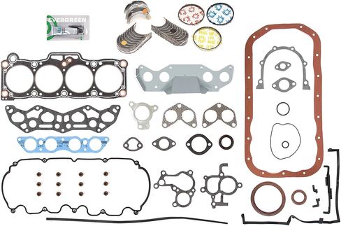 Evergreen SA-9761228834-2 مجموعة حشية كاملة حلقات محامل متوافقة مع/لـ 88-92 Ford Probe Mazda 626 MX6 Turbo 2.2 F2-T in Saudi Arabia