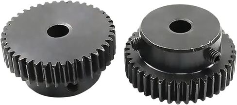 Spur Gear Pinion 1M 25Teeth Right Teeth 45# Steel 8mm Hole 1-16Pcs(2pcs 1M 25 Teeth) in Saudi Arabia