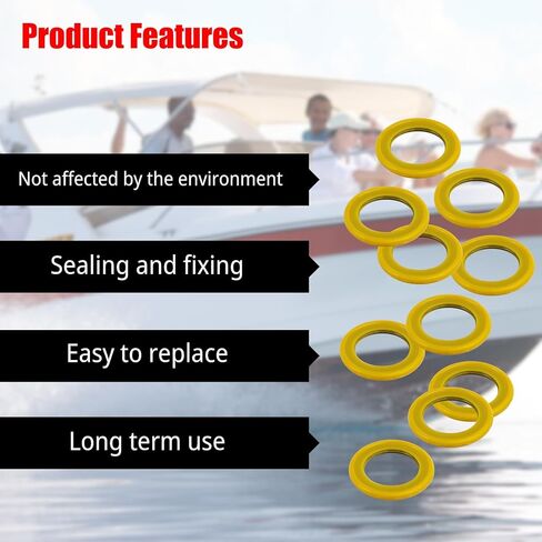 5 عبوات 26-830749 حشوات ختم سدادة تصريف علبة التروس، حشوات زيت تروس الوحدة السفلية، حشوات غسالة الختم المتوافقة مع Mercury Marine، Mercruiser (5) in Kuwait