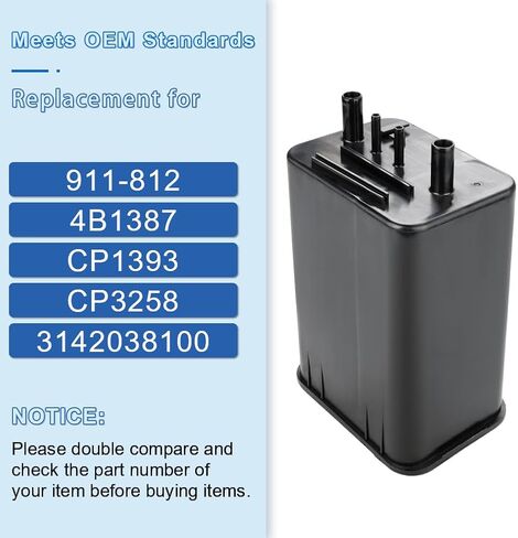 Vapor Canister Compatible with Kia Amanti 2004-2006 Optima Hyundai Sonata 1998-2005 XG300 2001 XG350 Fuel Vapor Charcoal Canister Replacement for 911-812 ‎4B1387 CP1393 CP3258 3142038100 in Saudi Arabia