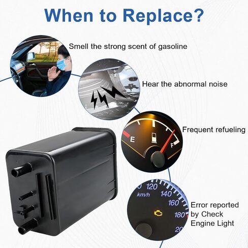 Vapor Canister Compatible with Kia Amanti 2004-2006 Optima Hyundai Sonata 1998-2005 XG300 2001 XG350 Fuel Vapor Charcoal Canister Replacement for 911-812 ‎4B1387 CP1393 CP3258 3142038100 in Saudi Arabia