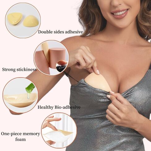 DEPOVOR Ultra Boost إدراج منصات لاصقة على الوجهين لزجة بيكيني الحشو إدراجات لملابس السباحة حمالة الصدر الرياضية in Kuwait