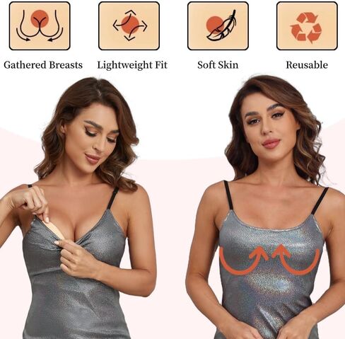 DEPOVOR Ultra Boost إدراج منصات لاصقة على الوجهين لزجة بيكيني الحشو إدراجات لملابس السباحة حمالة الصدر الرياضية in Kuwait