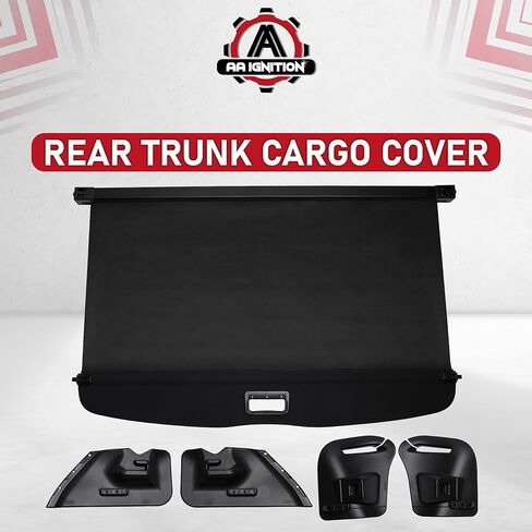 Cargo Cover Rear Trunk by AA Ignition - Compatible with Tesla Model Y 2020, 2021 & 2022 - Retractable Cargo Security Cover - Black Shield Cover Shade - Privacy in Saudi Arabia