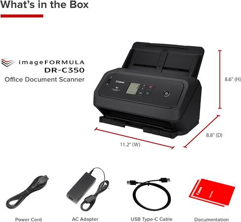 ماسح ضوئي للمستندات المكتبية من Canon imageFORMULA DR-C350 in Saudi Arabia