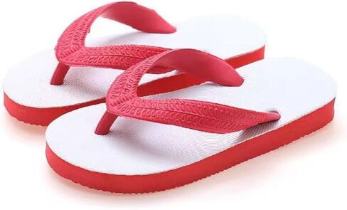 Kids Flip Flops Toddler Boys Girls Non-Slip Sport Sandals for Beach Swim Pool（Red） in Saudi Arabia