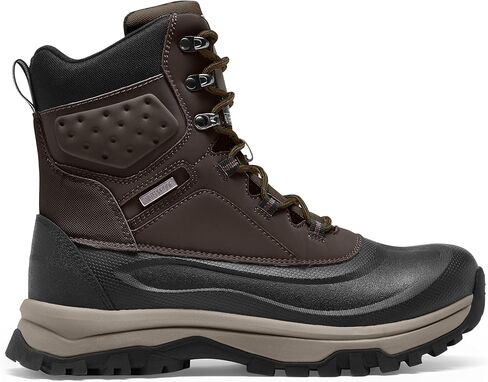 Snow Boots for Men Insulated Waterproof Winter Boots Outdoor Boot for Cold Weather Dark Brown Size 13 in Kuwait