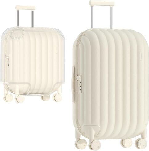 حقيبة سفر كبيرة مقاس 28 بوصة من artrips مع غطاء واقٍ، وأمتعة متينة من البولي كربونات، وقفل TSA، وعجلات دوارة صامتة، وأمتعة سفر خفيفة الوزن للرحلات الطويلة in Kuwait