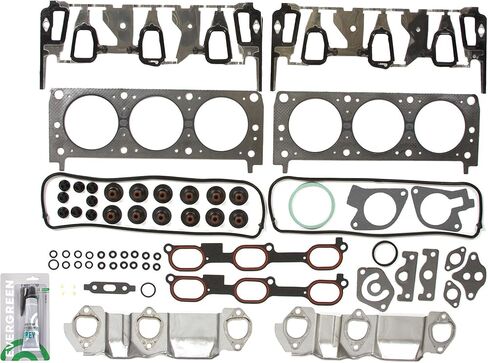 Evergreen SA-9761229121-7 Full Gasket Set Bearings Rings Compatible With/For 99-03 Pontiac Buick Chevrolet Oldsmobile 3.4L in Kuwait
