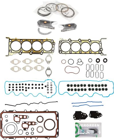 Evergreen SA-5494198014-6 Full Gasket Set Bearings Rings Compatible With/For 05-08 Ford Mustang 4.6L SOHC 24V in Saudi Arabia