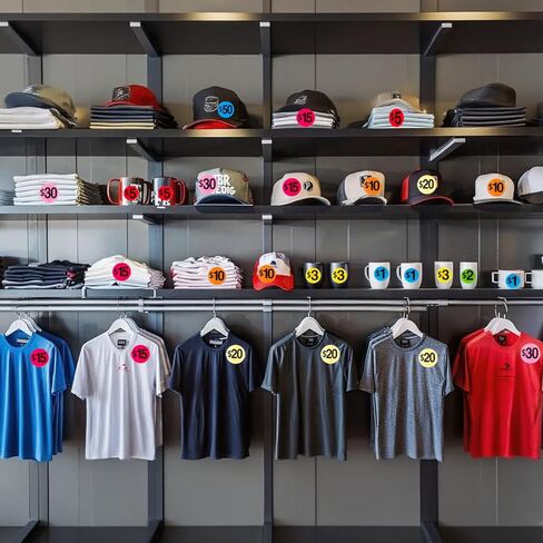 تسعيرات مبيعات المرآب، 1500 قطعة من تسعيرات مبيعات الفناء، شارات سعر 3/4 بوصة، فئات متعددة، ألوان لامعة in Kuwait