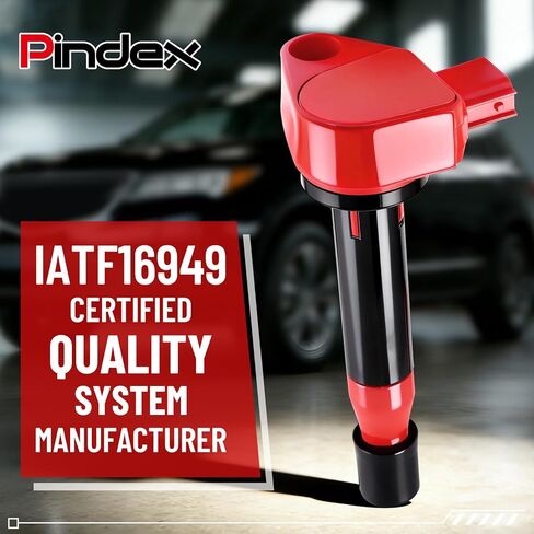 Pindex 6 حزمة ملف الإشعال UF242 و4503 قابس إشعال إيريديوم مزدوج متوافق مع Honda Accord Odyssey Acura TL CL RL 3.0L 3.2L 3.5L V6 1788303 UF400 5C1013 50063 C1221 C242 7098 30520-P8E-A01 in Kuwait