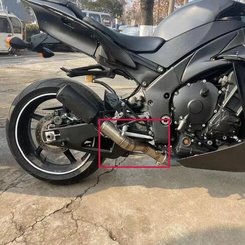 لياماها YZF-R1 R1 2009 2010 2011 2012 2013 2014 دراجة نارية العادم الانزلاق على تعديل الأوسط وصلة الأنابيب يناسب 51 مللي متر العادم الأنابيب in Kuwait