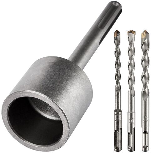 سائق SDS Max Shank T-Post لأعمدة T، رأس بقطر 3 بوصات متوافق مع مطارق SDS-Max، مدقة عمود السياج لأعمدة T والقضبان الأرضية in Kuwait