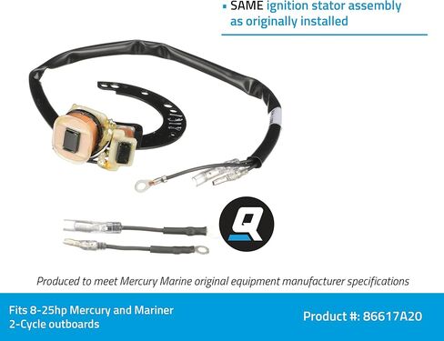 Quicksilver 86617A20 Ignition Stator Assembly for Mercury and Mariner 2-Cycle 6-25 Hp Outboards in Saudi Arabia