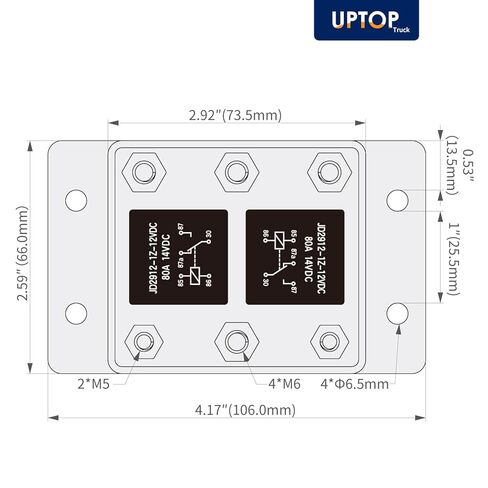 UPTOP 1 قطعة وحدة التتابع للأمام والخلف تناسب محرك القنب أو الونش، محرك الونش، محراث الثلج والرفع، يستبدل 5541100 ATP0110، ستة محطات in Kuwait