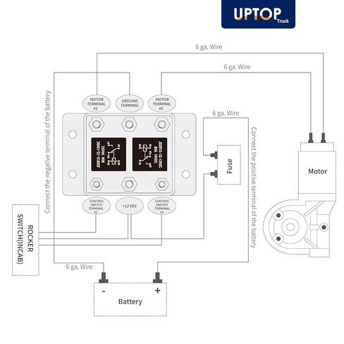 UPTOP 1 قطعة وحدة التتابع للأمام والخلف تناسب محرك القنب أو الونش، محرك الونش، محراث الثلج والرفع، يستبدل 5541100 ATP0110، ستة محطات in Kuwait