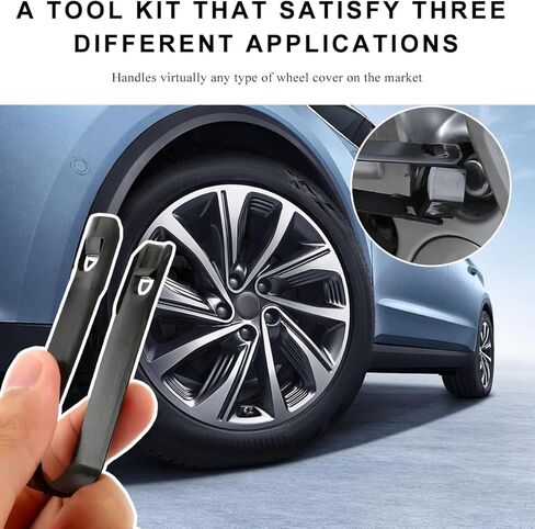 3PCS Car Wheel Hub Bolt Nut Cover Removal Tool, 3 Type Wheel Lug Nut Cover Removal Tool Replacement Set, Universal Auto Wheel Hub Lug Puller Nut Bolt Cap Removal Hook in Saudi Arabia
