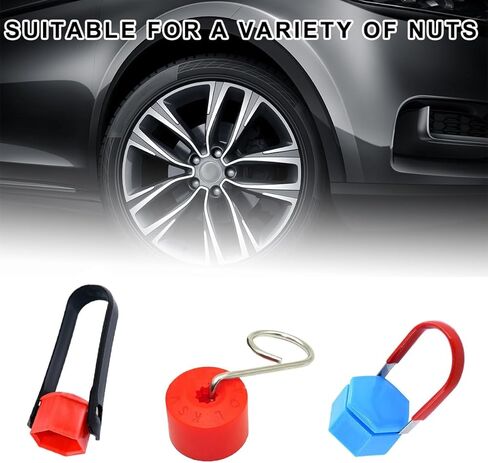 3PCS Car Wheel Hub Bolt Nut Cover Removal Tool, 3 Type Wheel Lug Nut Cover Removal Tool Replacement Set, Universal Auto Wheel Hub Lug Puller Nut Bolt Cap Removal Hook in Saudi Arabia