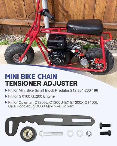 Chain Tensioner Adjuster Kit, Fit for Predator 212 224 236 196, Fit for Small Block Predator GX160 Gx200, Fit for Coleman CT200U CT200U-EX BT200X CT100U Baja Doodlebug DB30 Mini Bike Go kart in Saudi Arabia