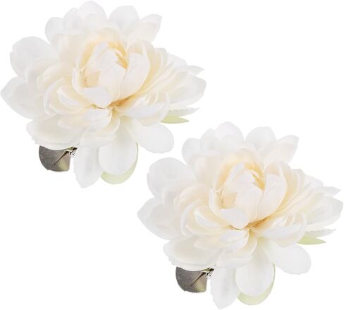 Sewroro 2Pcs Curtain Flower Buckles, Curtain Tiebacks Clips for Draperies Home Hotel Window Treatment Holdbacks Easy Clip-on Decorative Flower Design in Kuwait