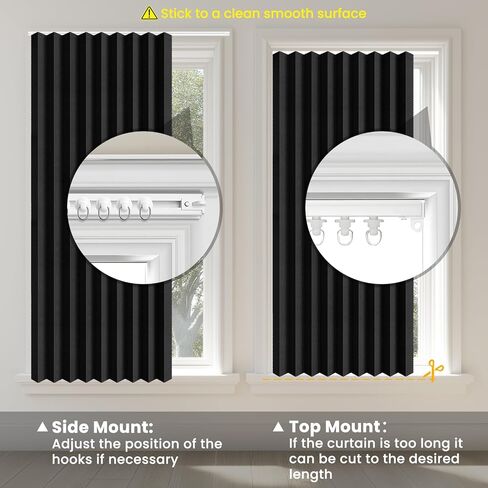 ظلال نافذة AJAZZ بدون مثقاب، تتضمن مسارًا لاصقًا (أسود، لوحة واحدة، عرض 42 × طول 60 بوصة) لغرفة النوم، وغرفة المعيشة، والمطبخ، والحمام، والمكتب المنزلي in Kuwait