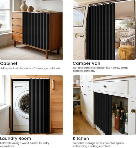 ظلال نافذة AJAZZ بدون مثقاب، تتضمن مسارًا لاصقًا (أسود، لوحة واحدة، عرض 42 × طول 60 بوصة) لغرفة النوم، وغرفة المعيشة، والمطبخ، والحمام، والمكتب المنزلي in Kuwait