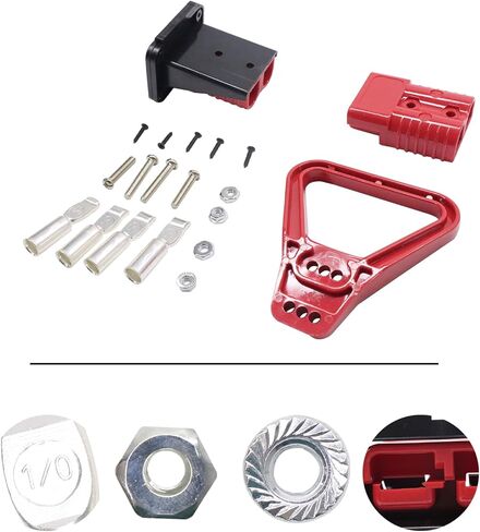 175A Battery Quick Connect/Disconnect with Handles and Dust Cover for 1/0 Gauge Cable for Truck UTV ATV RV Boat Winch Lift Trailer Motor in Kuwait