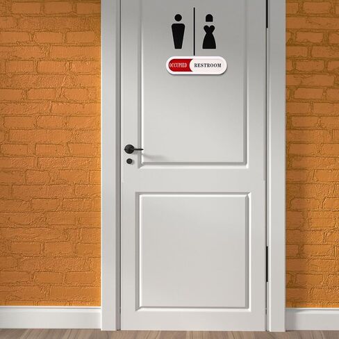 Vacant Occupied Sign for Home Office Hotles Hospital Restroom,Slider Door sign (Tells Whether Room Vacant or Occupied), 6.69'' x 1.96'' in Saudi Arabia